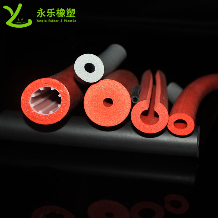發(fā)泡硅膠管，擠出發(fā)泡硅膠管，耐高溫發(fā)泡硅膠管