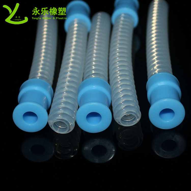 呼吸機硅膠波紋管，醫(yī)用硅膠波紋管，無氣味硅膠波紋管