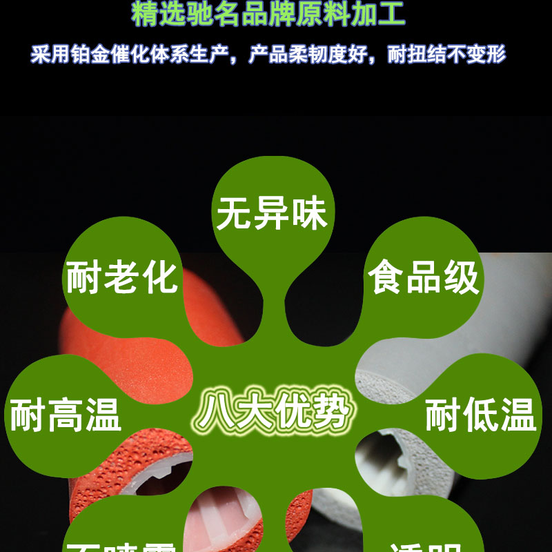 東麗防火發(fā)泡硅膠管