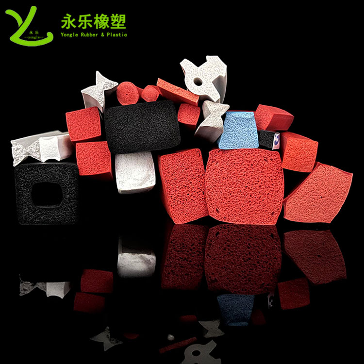 擠出發(fā)泡硅膠條，防水發(fā)泡硅膠條，耐高溫發(fā)泡硅膠條
