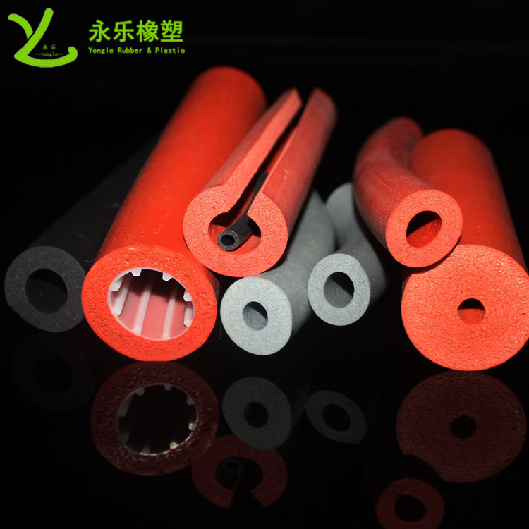 硅膠發(fā)泡管，耐高溫發(fā)泡硅膠管，保溫發(fā)泡硅膠管