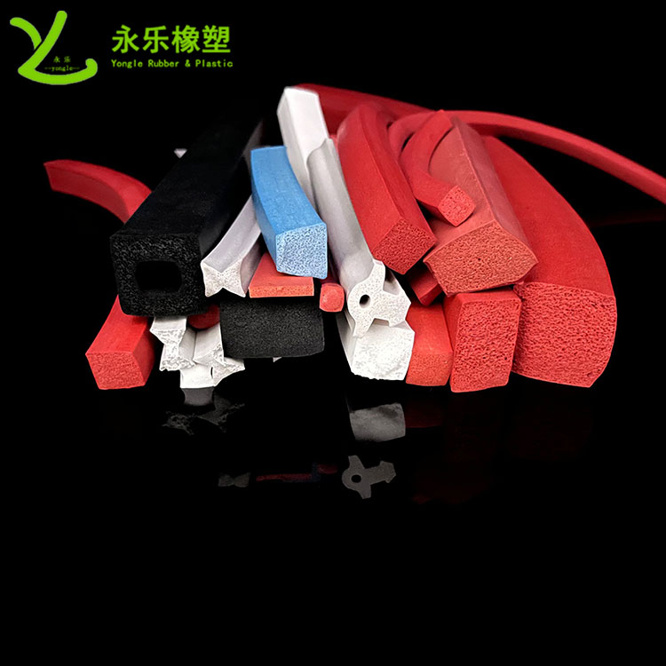 擠出發(fā)泡硅膠條，防水發(fā)泡硅膠條，耐高溫發(fā)泡硅膠條