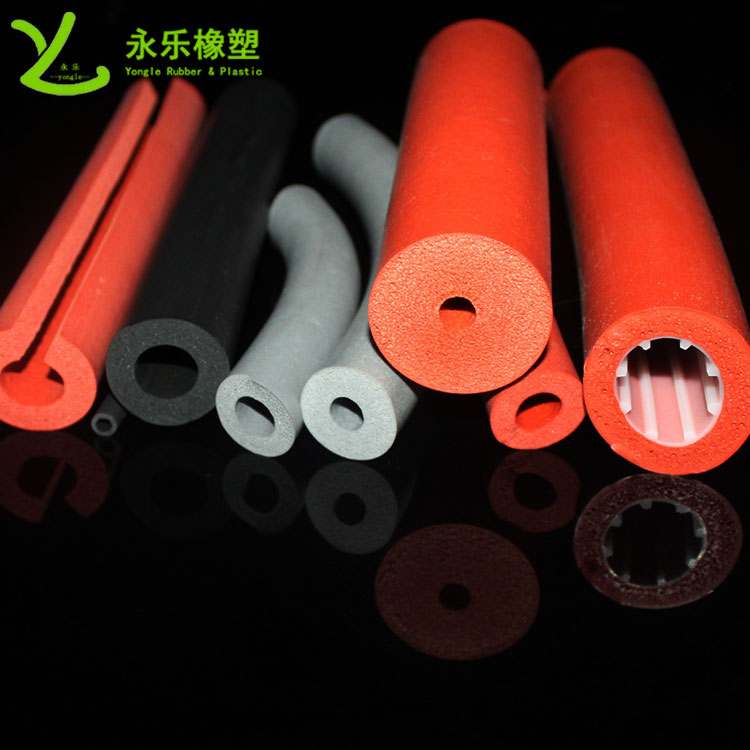 發(fā)泡硅膠管，擠出發(fā)泡硅膠管，耐高溫發(fā)泡硅膠管
