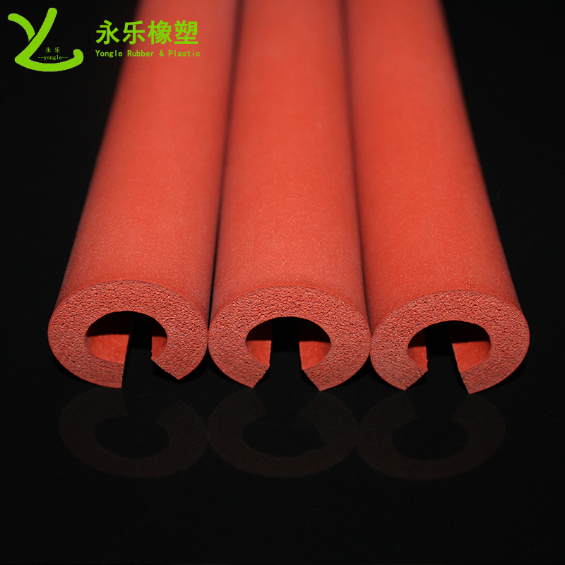 武清開口發(fā)泡硅膠管，耐高溫發(fā)泡硅膠管，保溫發(fā)泡硅膠管，隔熱發(fā)泡硅膠管