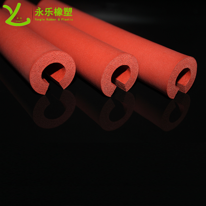 武清開口發(fā)泡硅膠管，耐高溫發(fā)泡硅膠管，保溫發(fā)泡硅膠管，隔熱發(fā)泡硅膠管