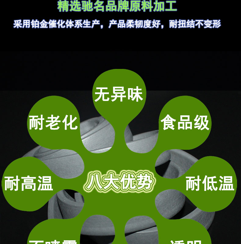 北辰無(wú)味阻燃發(fā)泡硅膠條