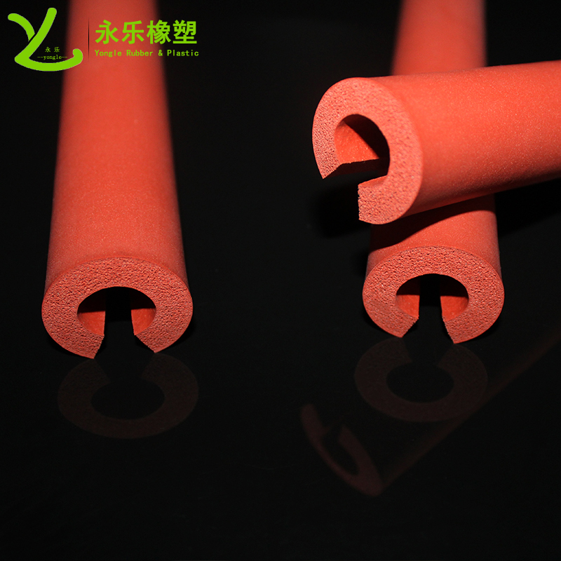 武清開口發(fā)泡硅膠管，耐高溫發(fā)泡硅膠管，保溫發(fā)泡硅膠管，隔熱發(fā)泡硅膠管