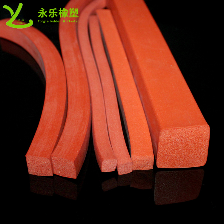 北辰擠出防撞發(fā)泡硅膠條，阻燃發(fā)泡硅膠條，無氣味門窗發(fā)泡硅膠密封條